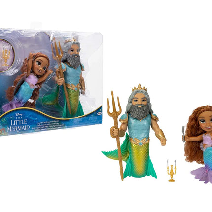 Ariel and Triton The Little Mermaid Disney Movie Mini Doll 15 cm