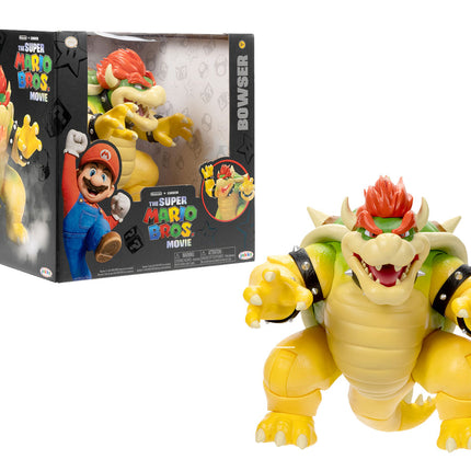 Bowser Super Mario Bros Movie Action Figure with Fire 18 cm