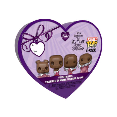 Nightmare Before Christmas Valentine (Chocolate) Pocket Pop Keychains 4 Pack