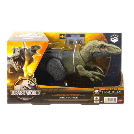 Orkoraptor Jurassic World Dino Trackers Action Figure Wild Roar