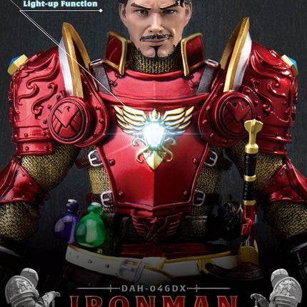 Średniowieczny rycerz Iron Man wersja Deluxe Marvel Dynamic 8ction Heroes figurka 1/9 20cm