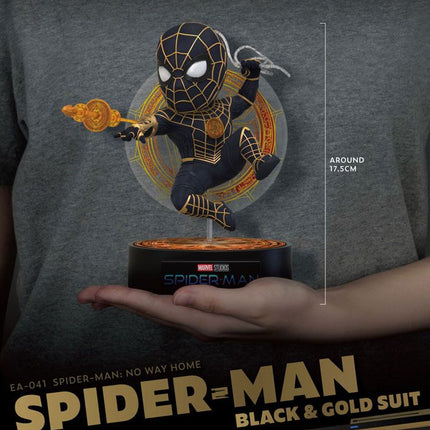 Spider-Man Black and Gold Suit Spider-Man: No Way Home Egg Attack Figure 18 cm