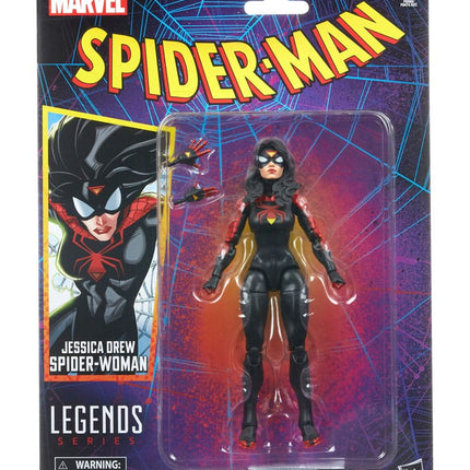 Jessica Drew Spider-Woman Spider-Man Marvel Legends Retro Collection Action Figure 15 cm