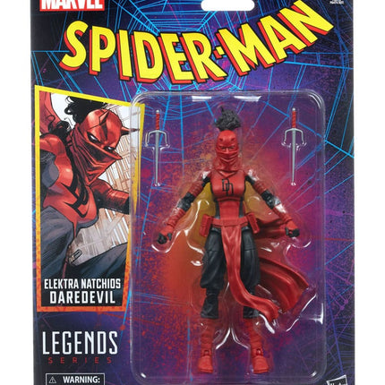 Elektra Natchios Daredevil Spider-Man Marvel Legends Retro Collection 15 cm