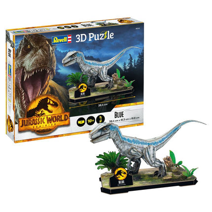 Puzzle 3D Jurassic World Dominion niebieskie 38 cm