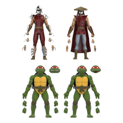 Mirage Comics Shredder & Turtles Exclusive Teenage Mutant Ninja Turtles BST AXN Action Figure 4-Pack 13 cm